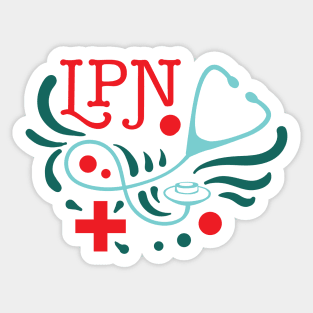 LPN Licensed Practical Nurse Sticker